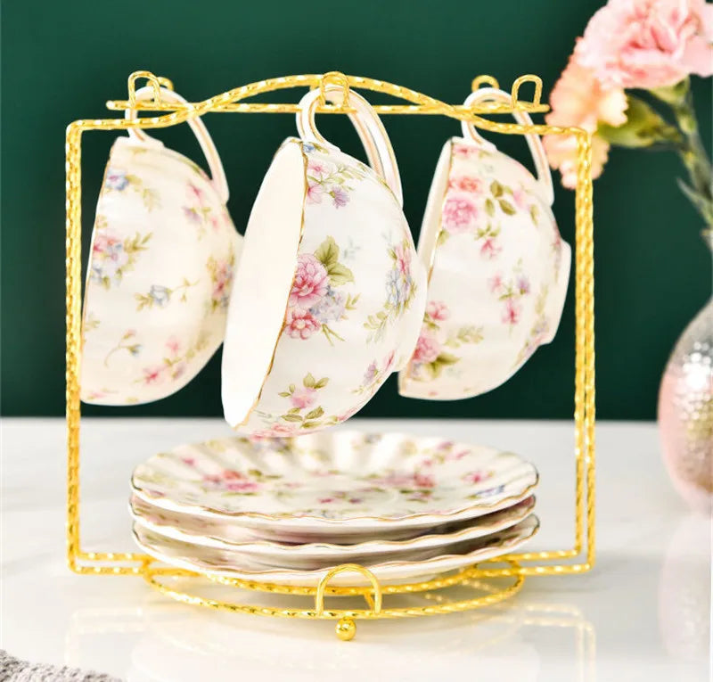 Kaffeetassenset aus Feinporzellan – Elegantes Design – 200ML