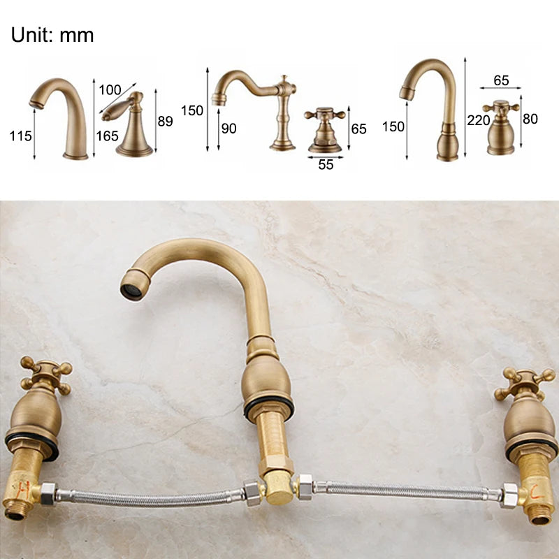 Antik-Bronze-Armatur – Klassisches Messingdesign