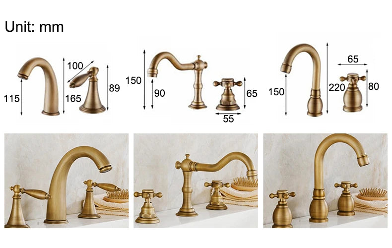 Antik-Bronze-Armatur – Klassisches Messingdesign