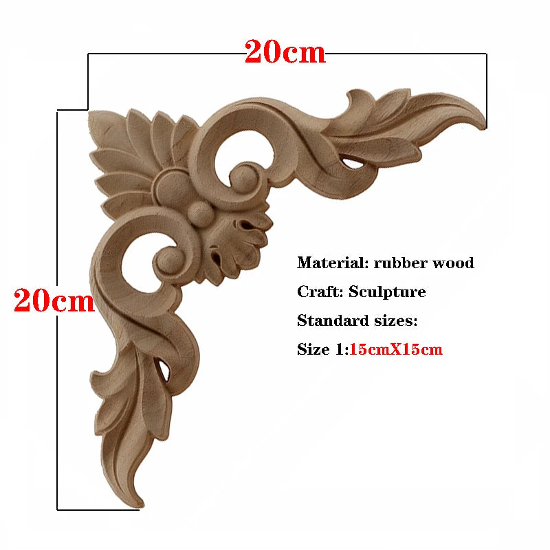 Holzapplikation geschnitzt – Retro-Nostalgie – Versch. Grössen