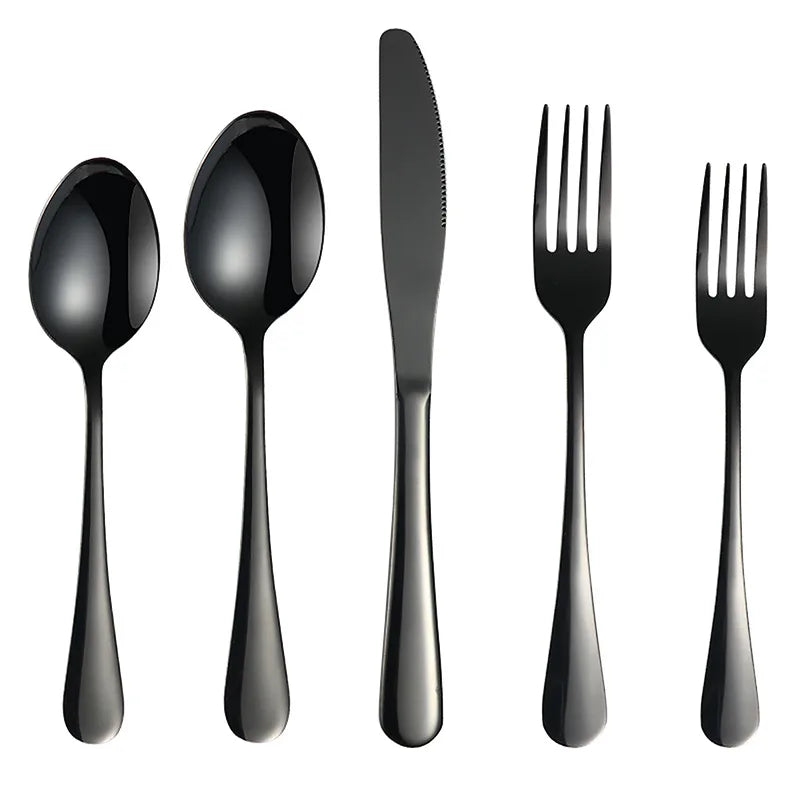 Luxus Besteckset – Gold Edelstahl – 5-teilig