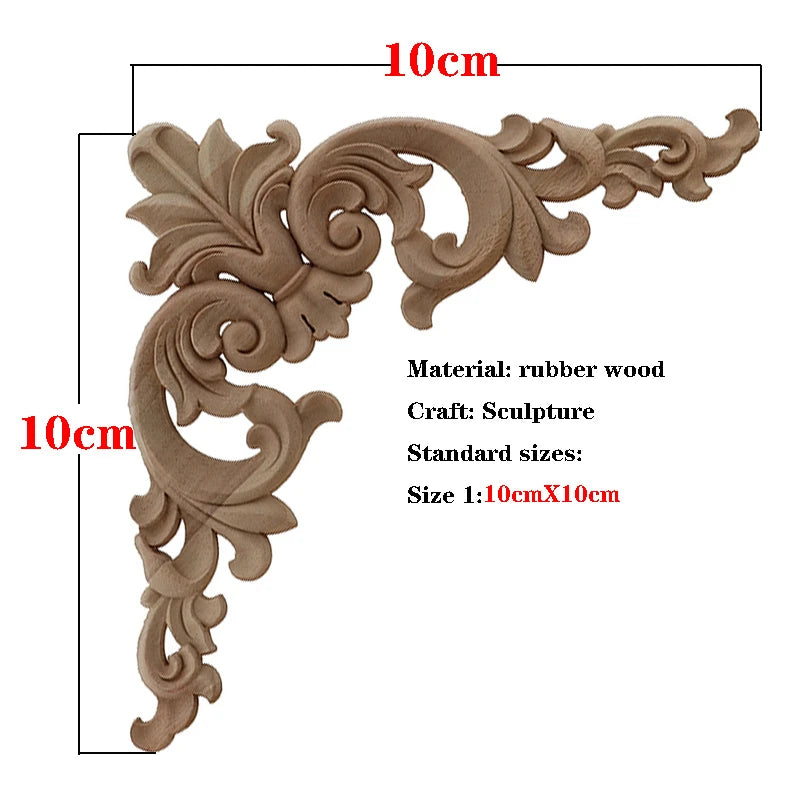 Holzapplikation geschnitzt – Retro-Nostalgie – Versch. Grössen