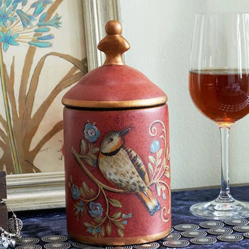 Vintage Vorratsdose – Keramik Retro Design – 10x22 cm