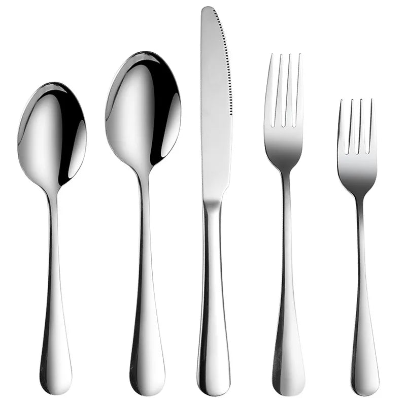 Luxus Besteckset – Gold Edelstahl – 5-teilig