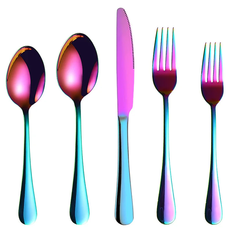 Luxus Besteckset – Gold Edelstahl – 5-teilig