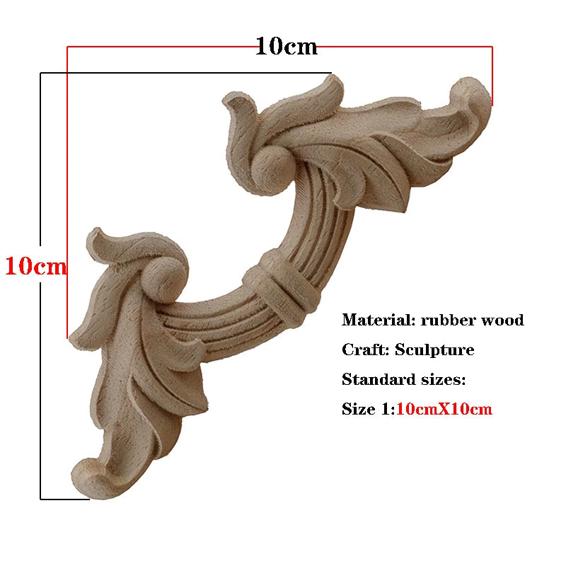 Holzapplikation geschnitzt – Retro-Nostalgie – Versch. Grössen