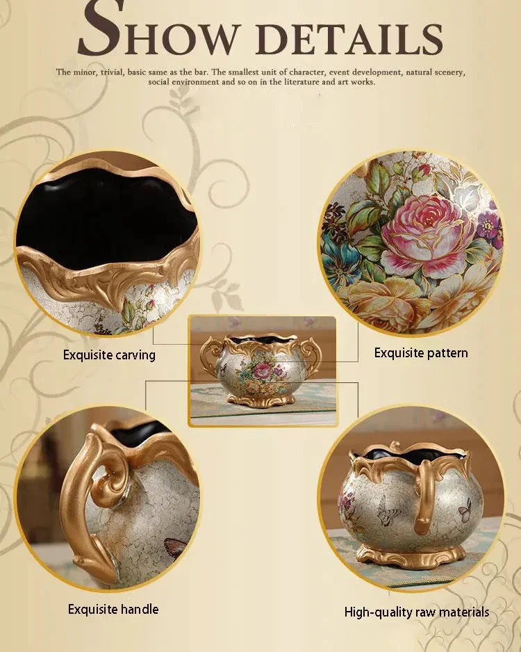 Luxuriöse Keramikvase – Europäischer Stil – Tischvase