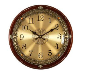 Leise Vintage Wanduhr – Massivholz Design, 30 cm