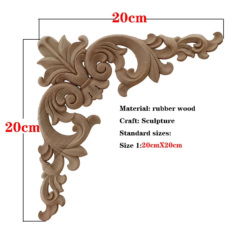 Holzapplikation geschnitzt – Retro-Nostalgie – Versch. Grössen