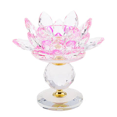 Kristall Lotus Teelichthalter – Modernes Design 11.5cm