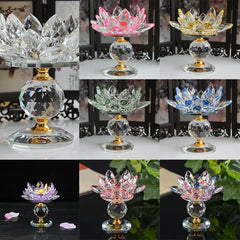 Kristall Lotus Teelichthalter – Modernes Design 11.5cm