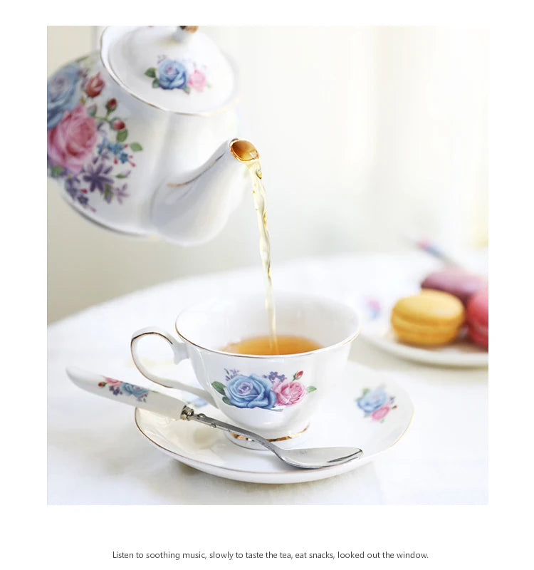 Luxuriöses Teeservice – Britischer Stil Porzellan – Elegantes Design