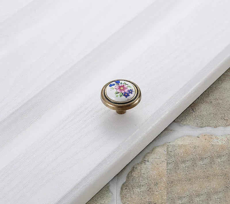 Keramik Möbelgriffe – Landhausstil – 96 mm