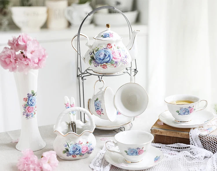 Luxuriöses Teeservice – Britischer Stil Porzellan – Elegantes Design