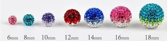 Tschechische Kristallperlenscheiben – 10mm Kugel