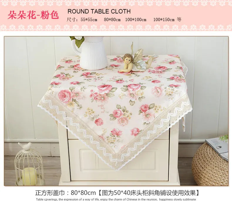 Luxus Spitzen Tischdecke – Gestrickte Florale Stickerei