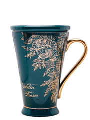 Zodiac Keramikbecher - Rosa Marmor Design, 400ml