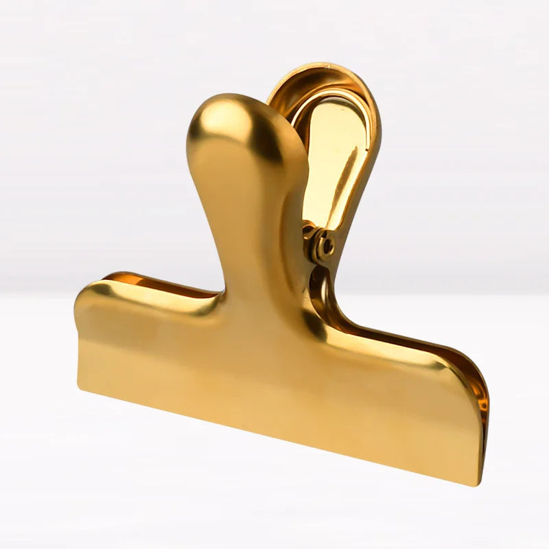 Binder-Clip – Roségold-Metall – 7.6x6cm