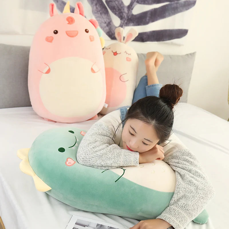 Kawaii Tier-Plüschkissen – Weiche Baumwolle 45/60cm