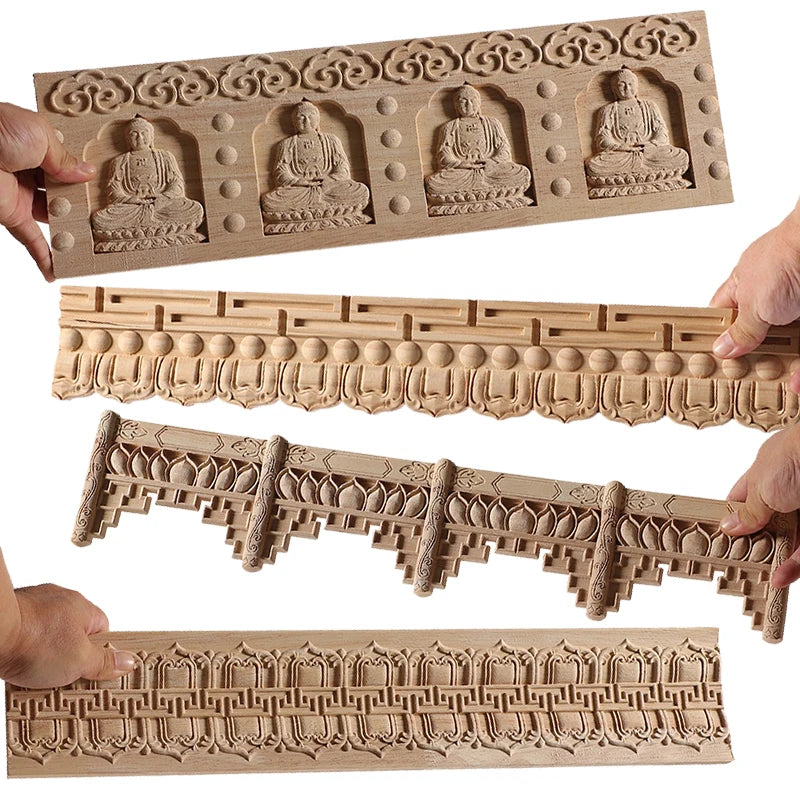 Holzapplikationen – Vintage Schnitzerei – Europäischer Stil