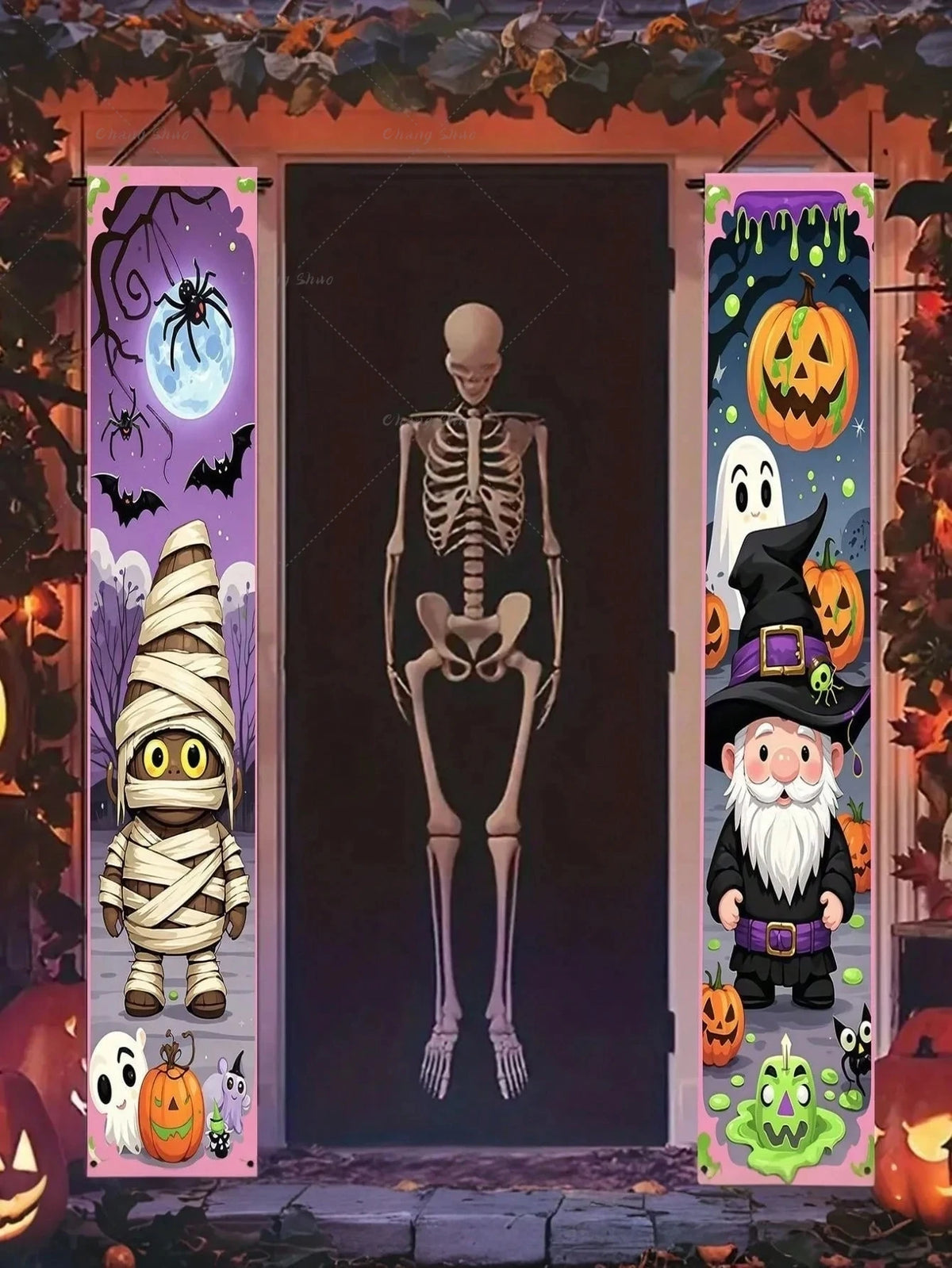 Halloween Balkonbanner – Cartoon Design – 180x30cm