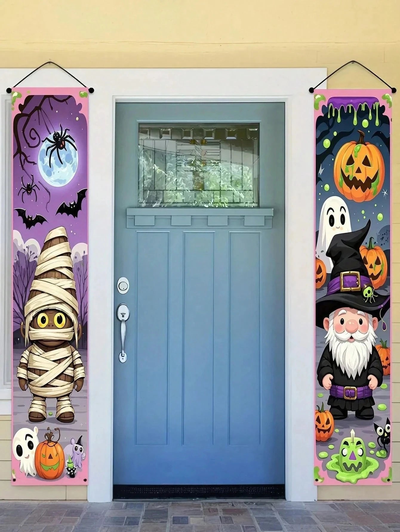 Halloween Balkonbanner – Cartoon Design – 180x30cm