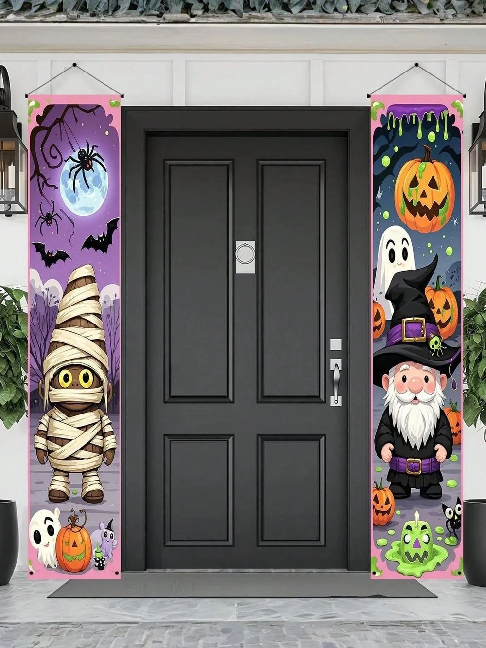 Halloween Balkonbanner – Cartoon Design – 180x30cm