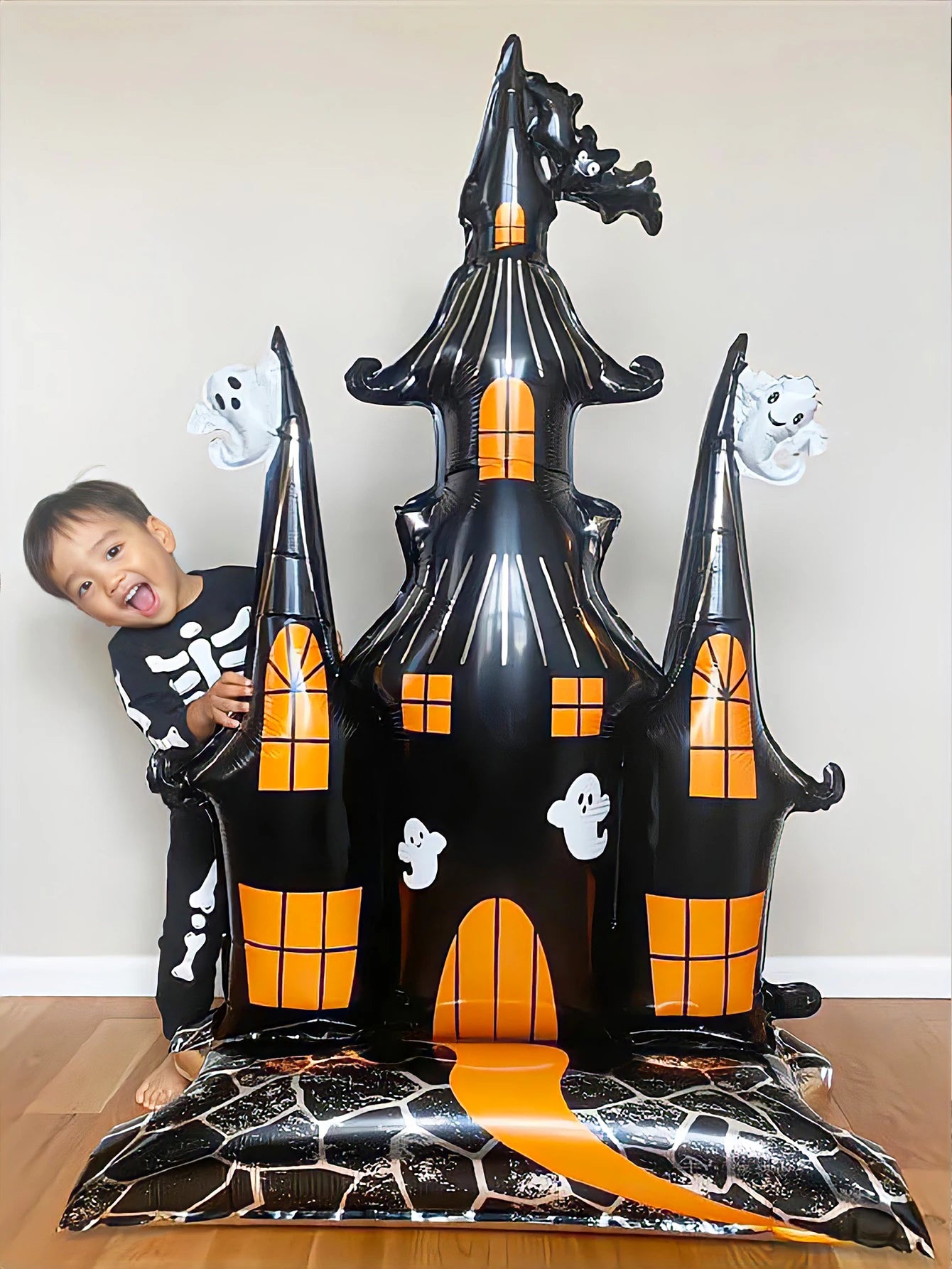 Halloween Ballon – Aluminium Folie Geisterhaus