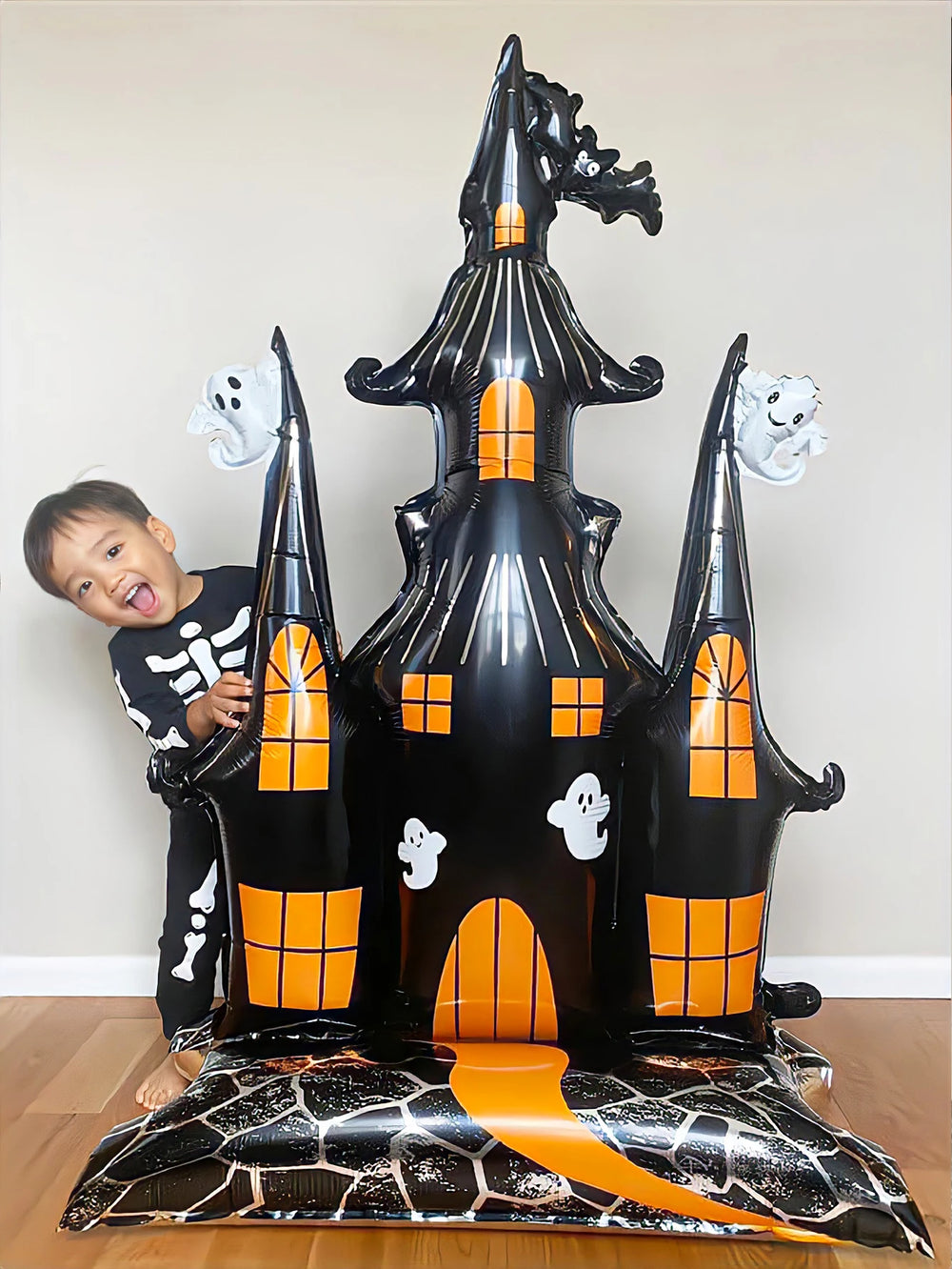 Halloween Ballon – Aluminium Folie Geisterhaus