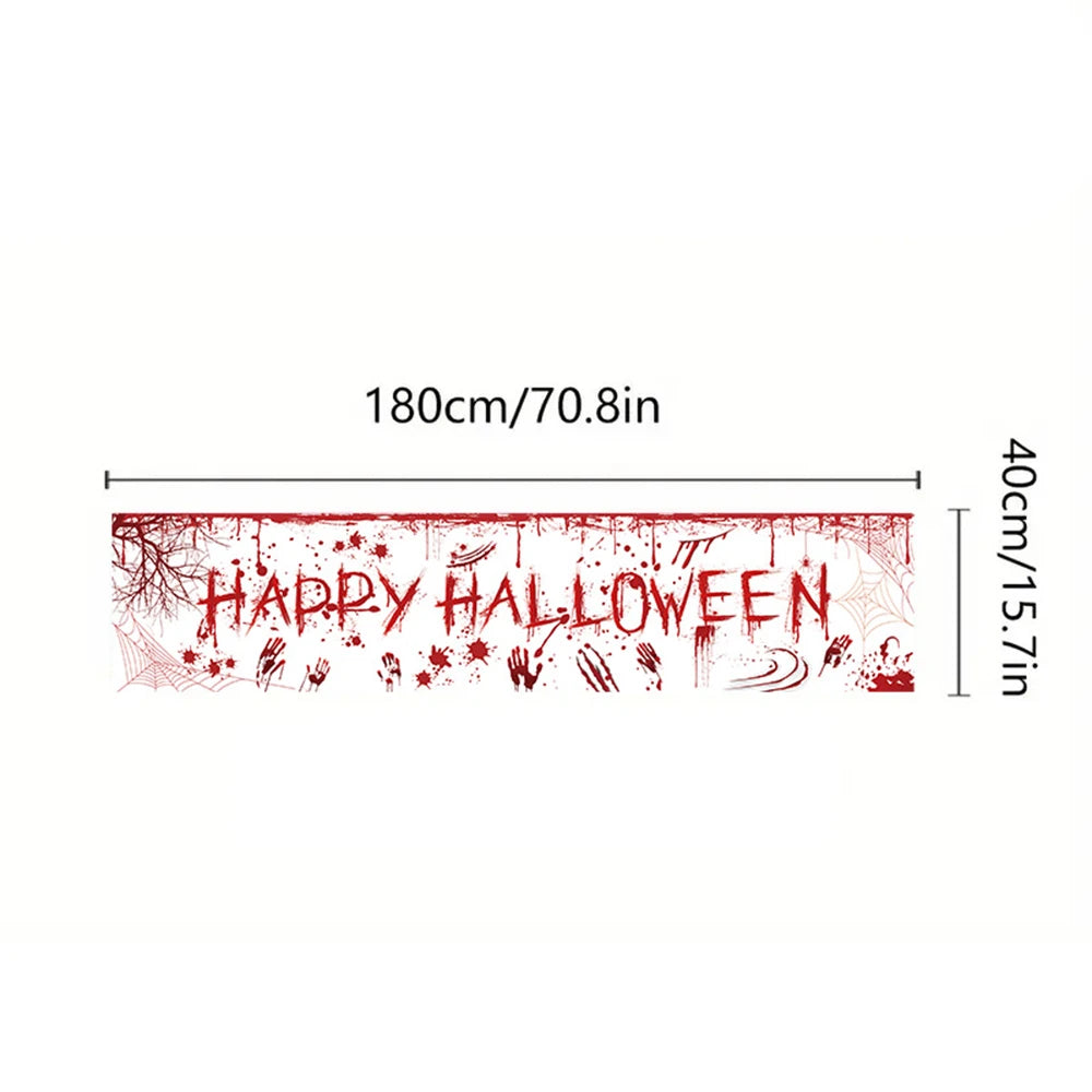 Halloween-Banner – Papierdesign – 1.8m Outdoor