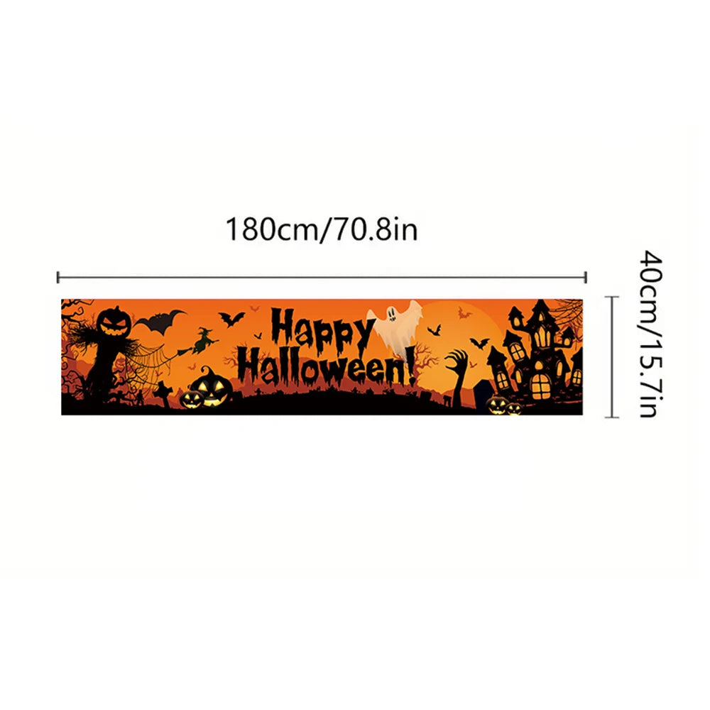 Halloween-Banner – Papierdesign – 1.8m Outdoor