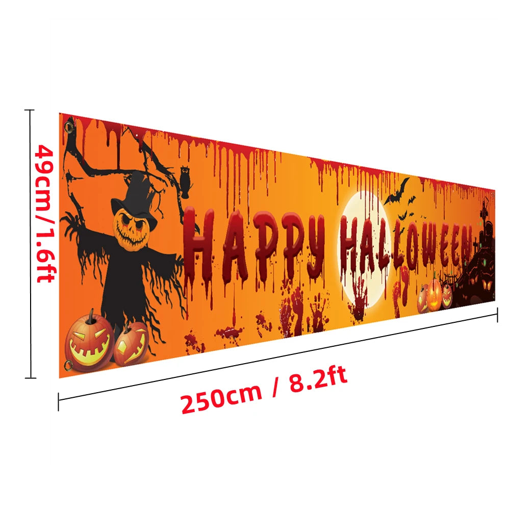 Halloween-Banner – Stoffdesign – 250x48cm