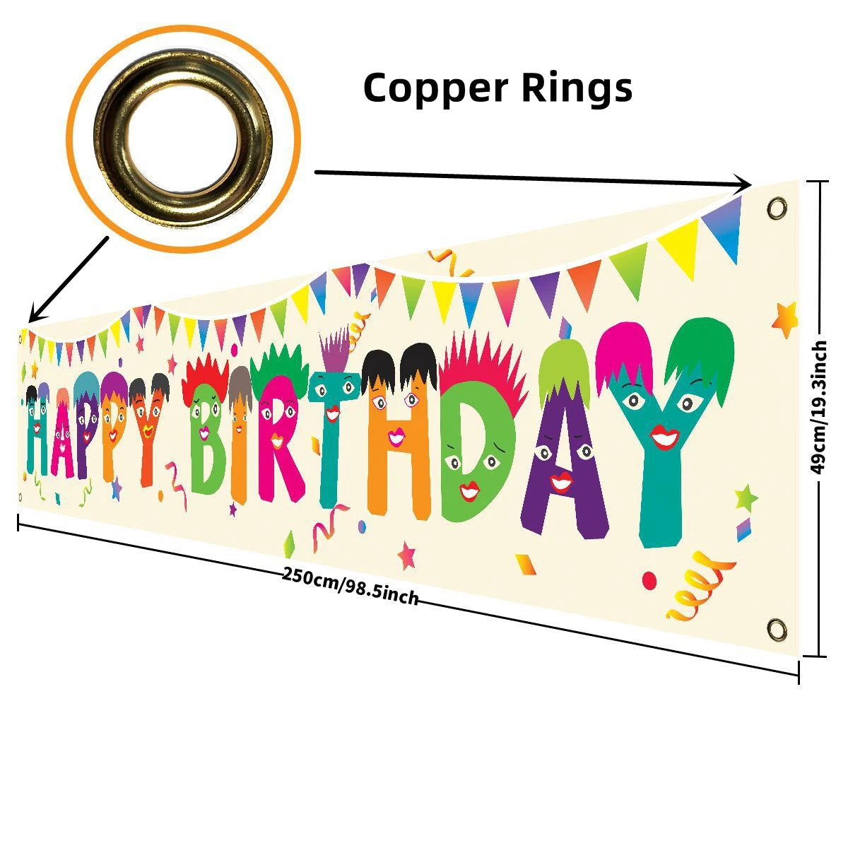 Halloween-Banner – Stoffdesign – 250x48cm