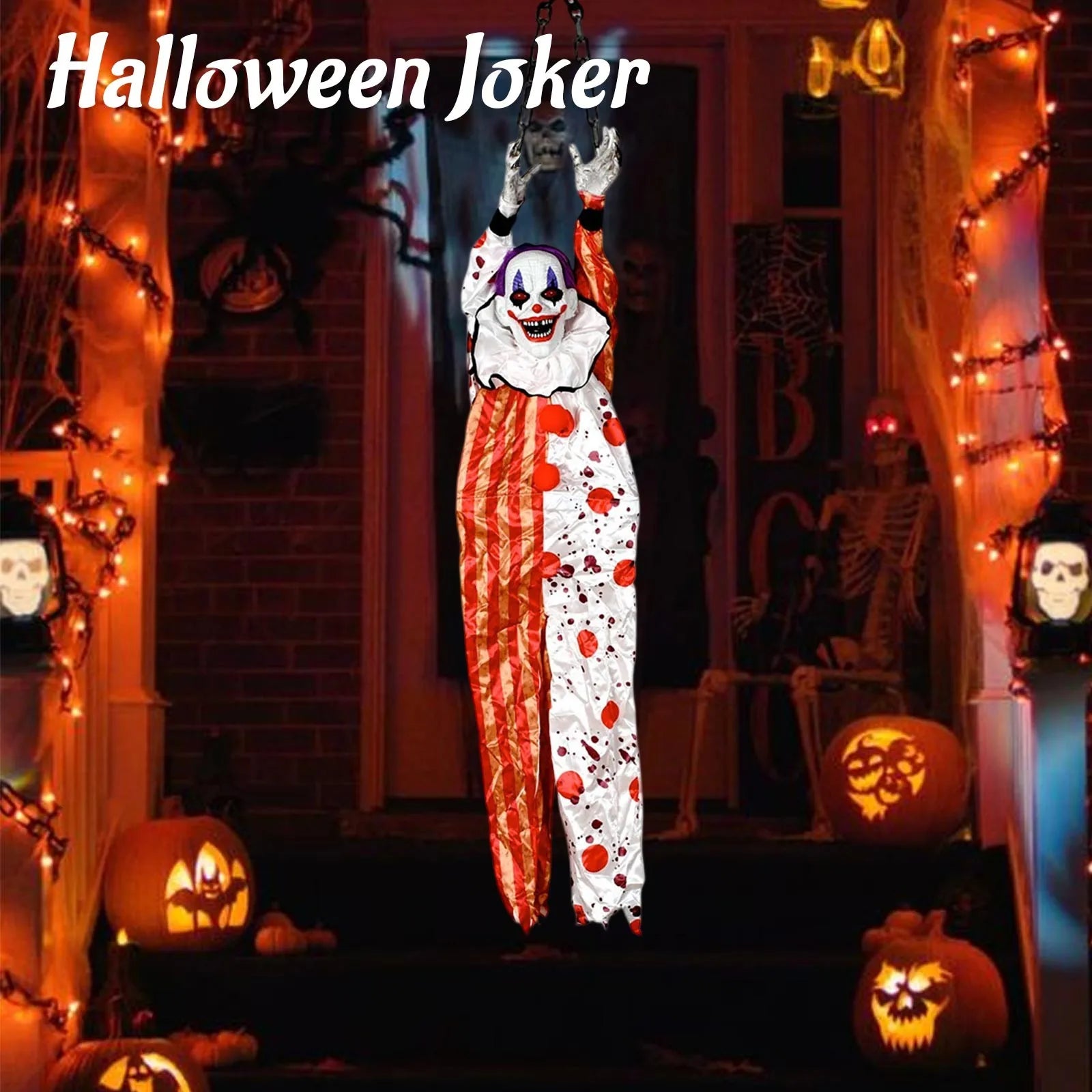 Halloween Clown Geist - Animierte Gruseldeko
