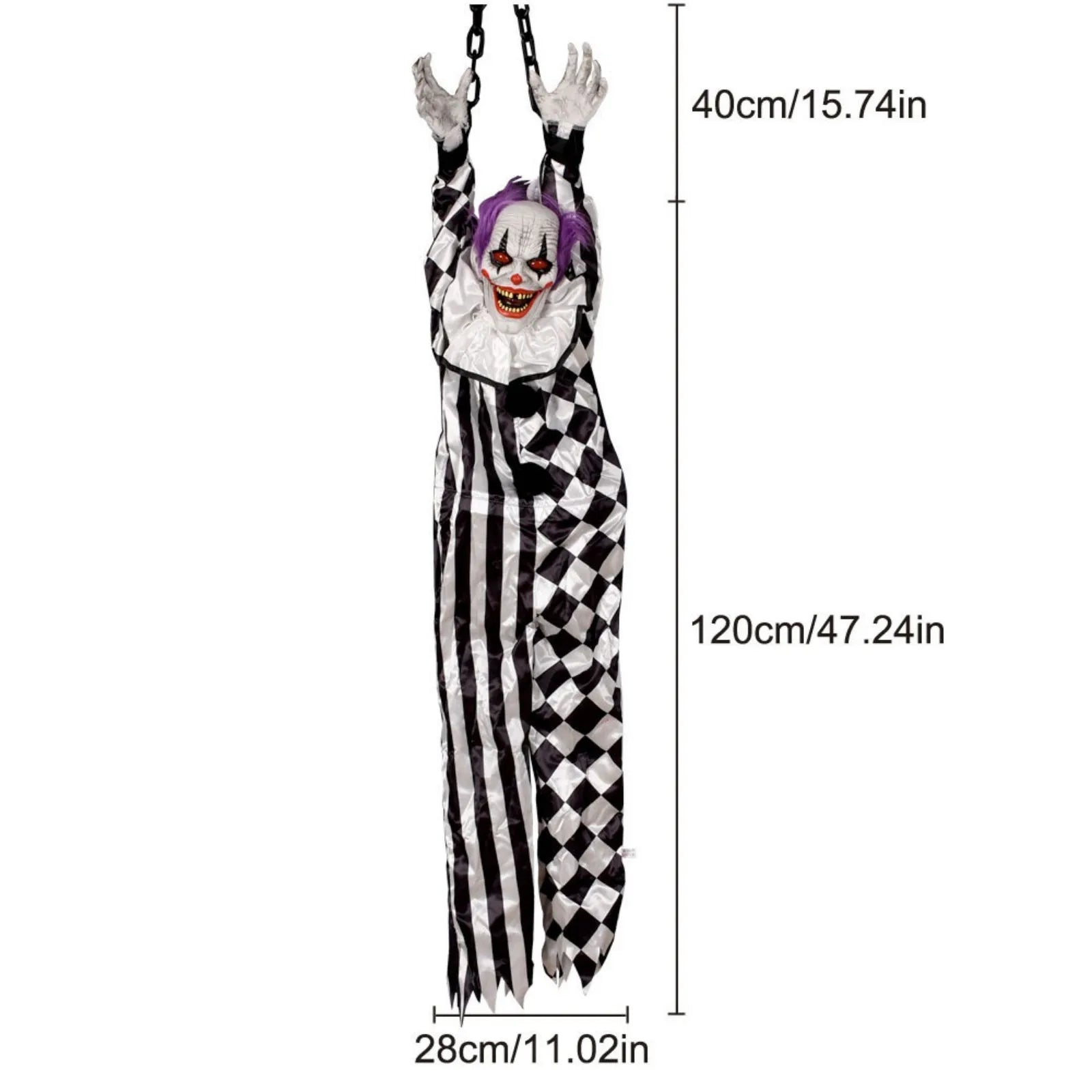 Halloween Clown Geist - Animierte Gruseldeko