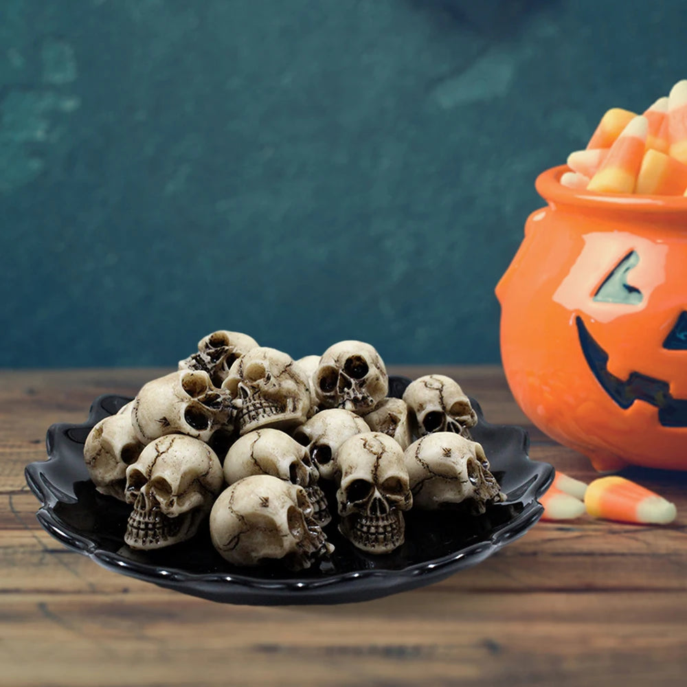 Halloween-Deko – Gothic-Schädel-Set – Vielseitige Ornamente