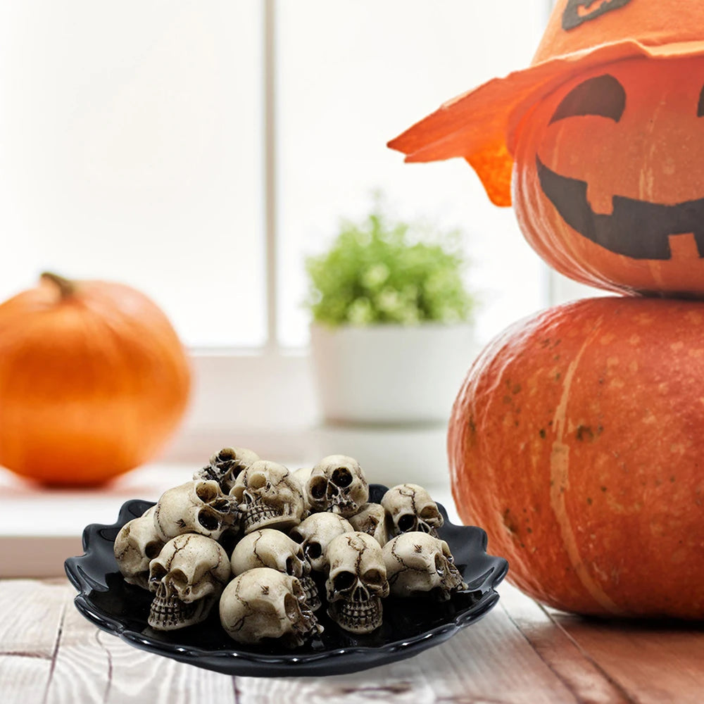 Halloween-Deko – Gothic-Schädel-Set – Vielseitige Ornamente