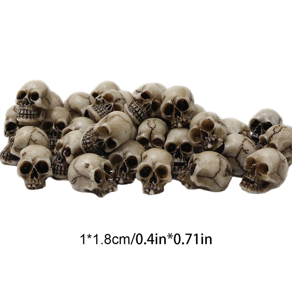 Halloween-Deko – Gothic-Schädel-Set – Vielseitige Ornamente