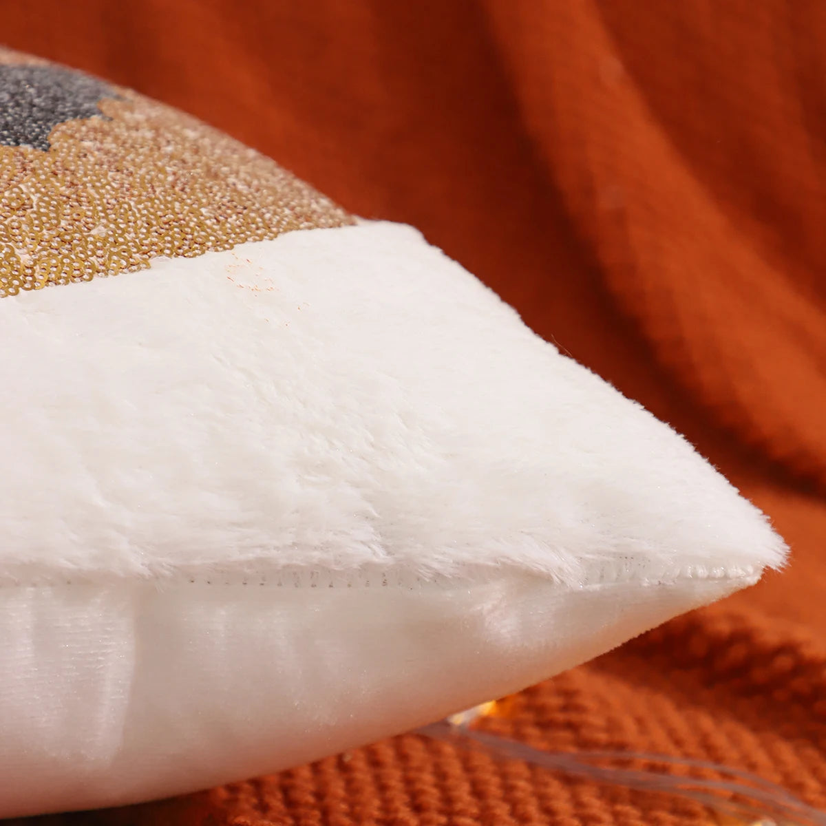 Halloween Deko-Kissenbezug – Paillettenstickerei – 450mm