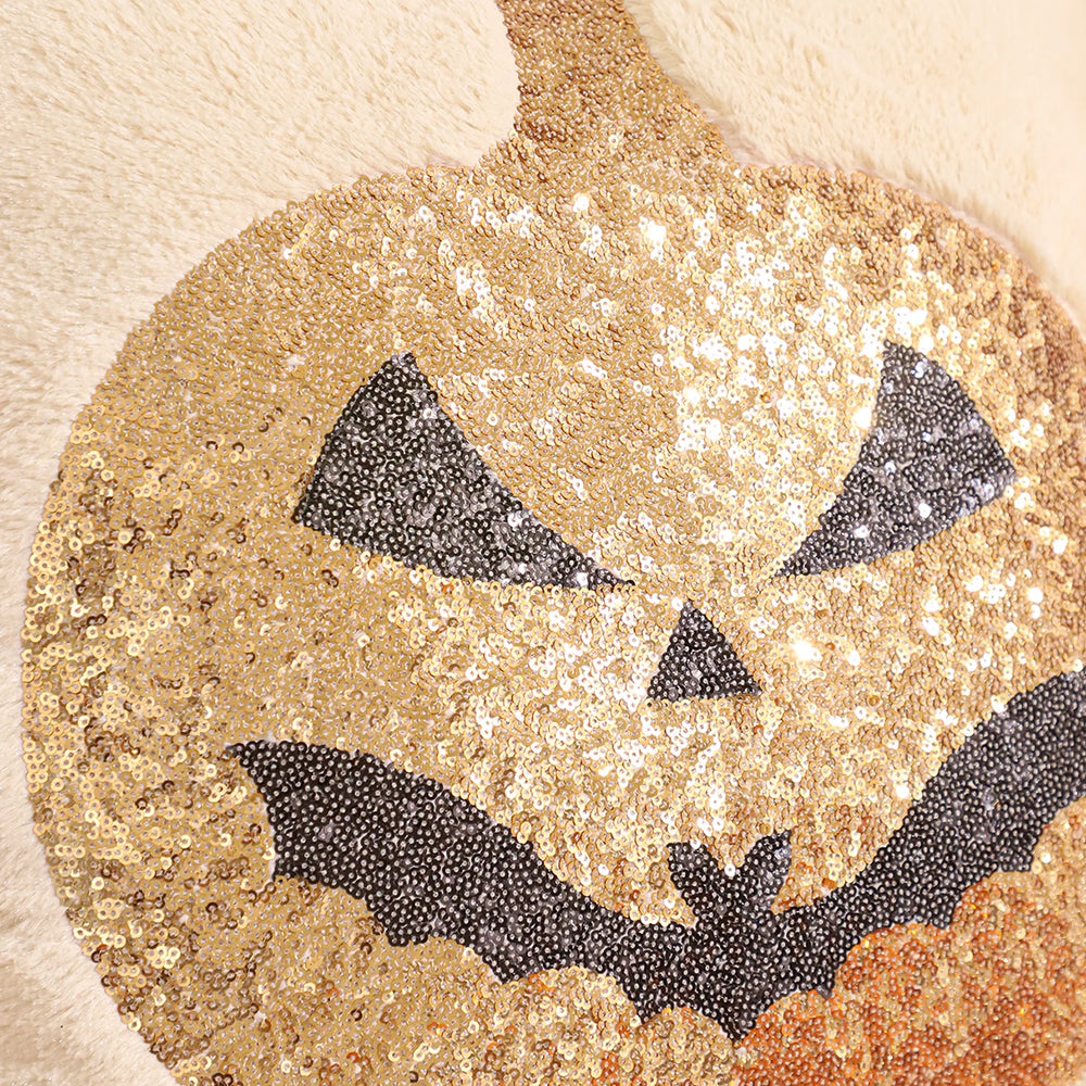 Halloween Deko-Kissenbezug – Paillettenstickerei – 450mm