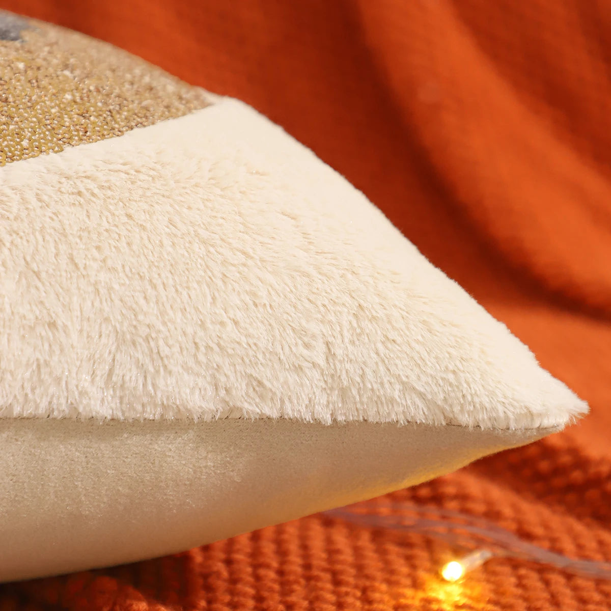 Halloween Deko-Kissenbezug – Paillettenstickerei – 450mm