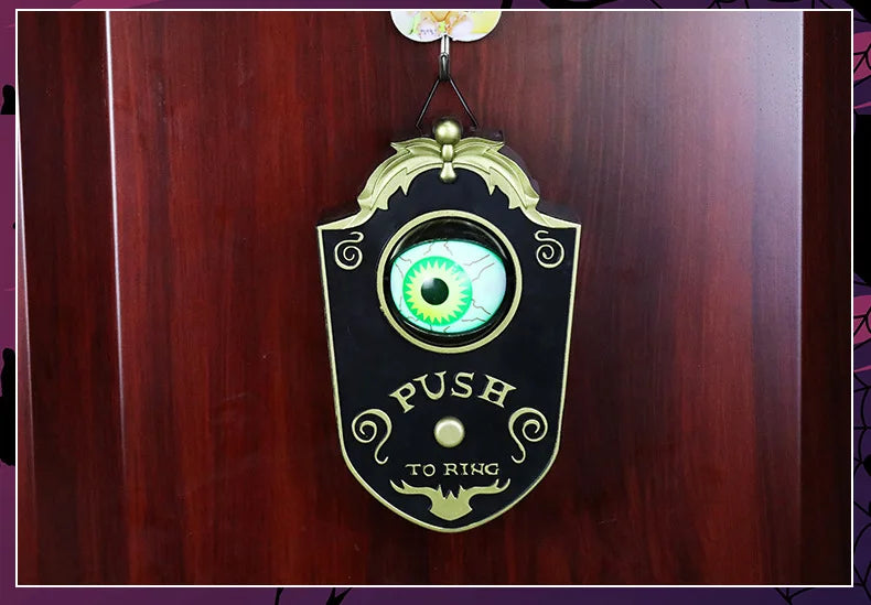 Halloween Deko – LED Augen Türklingel – Schwarz/Weiss