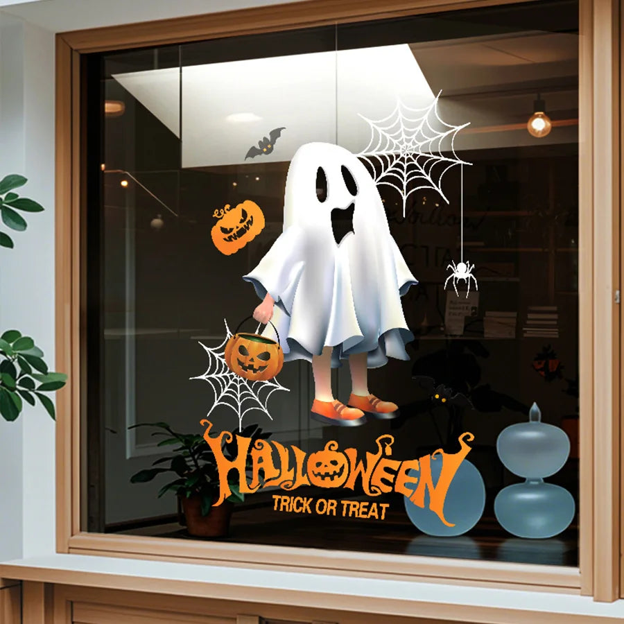 Halloween Fensteraufkleber – PVC Dekor – 45Cm*60Cm Set