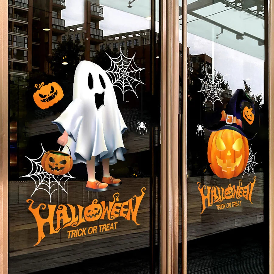 Halloween Fensteraufkleber – PVC Dekor – 45Cm*60Cm Set