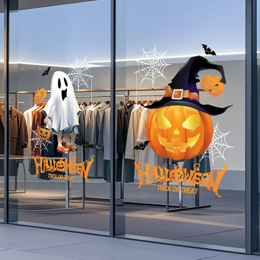 Halloween Fensteraufkleber – PVC Dekor – 45Cm*60Cm Set