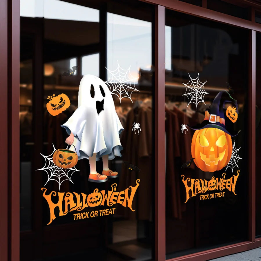 Halloween Fensteraufkleber – PVC Dekor – 45Cm*60Cm Set