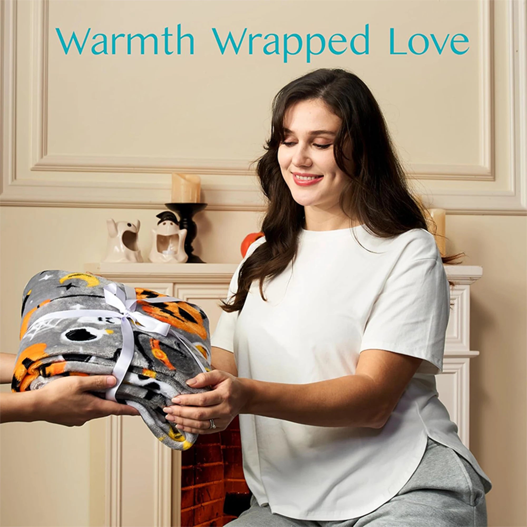 Halloween Fleece Decke – Korallen Fleece – 100x70cm