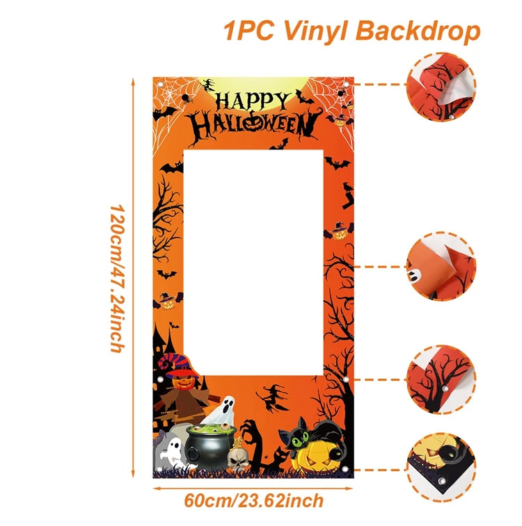 Halloween Fotorequisiten – Papierrahmen – 120x60cm