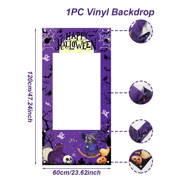 Halloween Fotorequisiten – Papierrahmen – 120x60cm