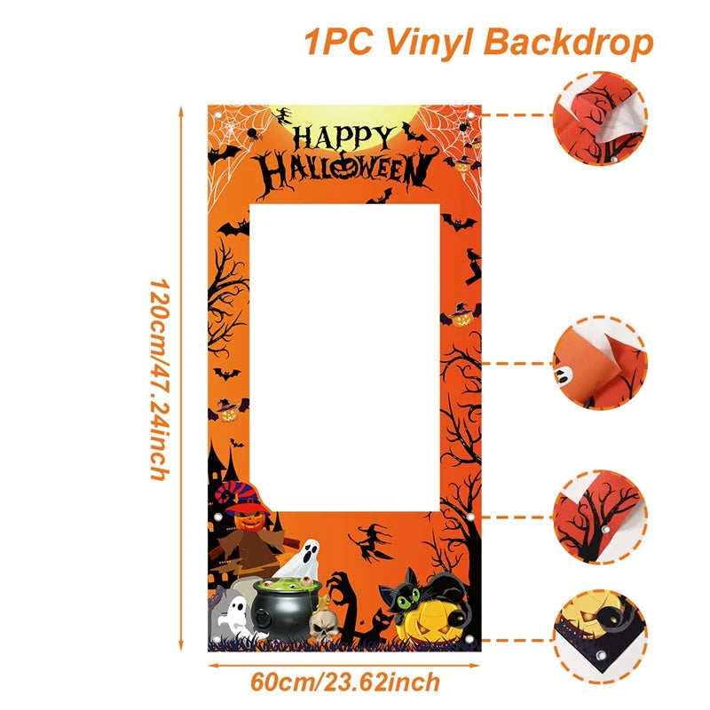 Halloween Fotorequisiten – Papierrahmen – 120x60cm